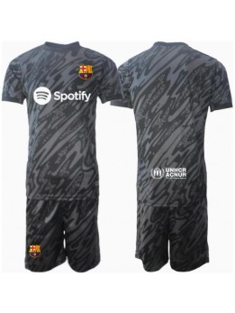 Barcelona Torwart Ausweichtrikot für Kinder 2024-25 Kurzarm (+ Kurze Hosen)